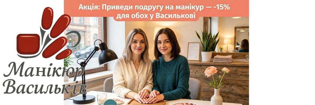 Акція приведи подругу на манікюр Васильків