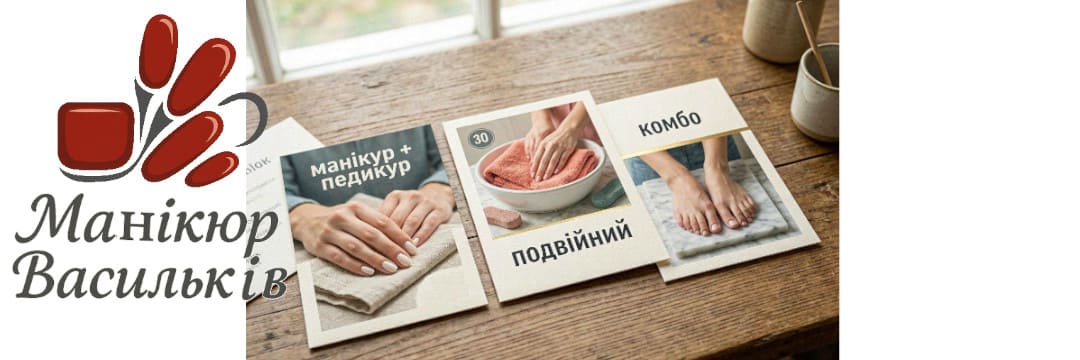 Манікюр та педикюр в чотири руки Васильків