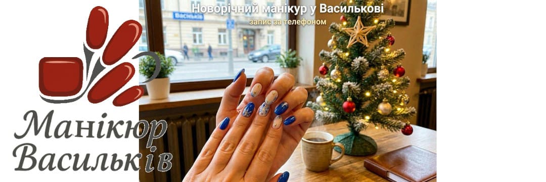 Новорічний дизайн нігтів у Василькові