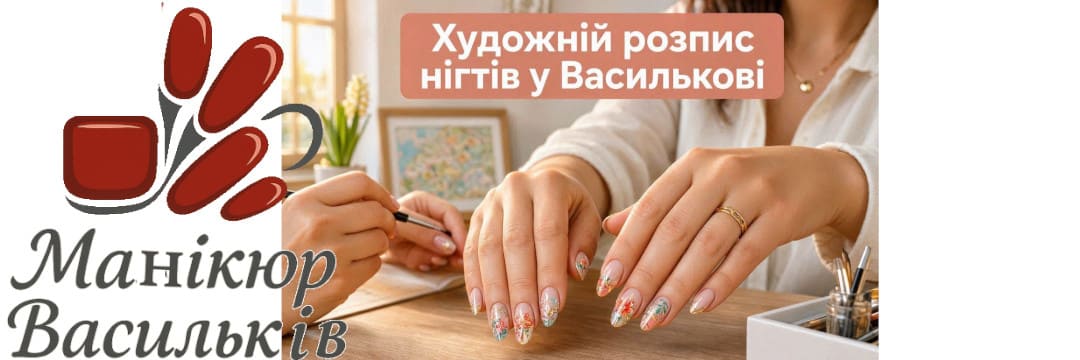 Художній розпис нігтів ручна робота Васильків
