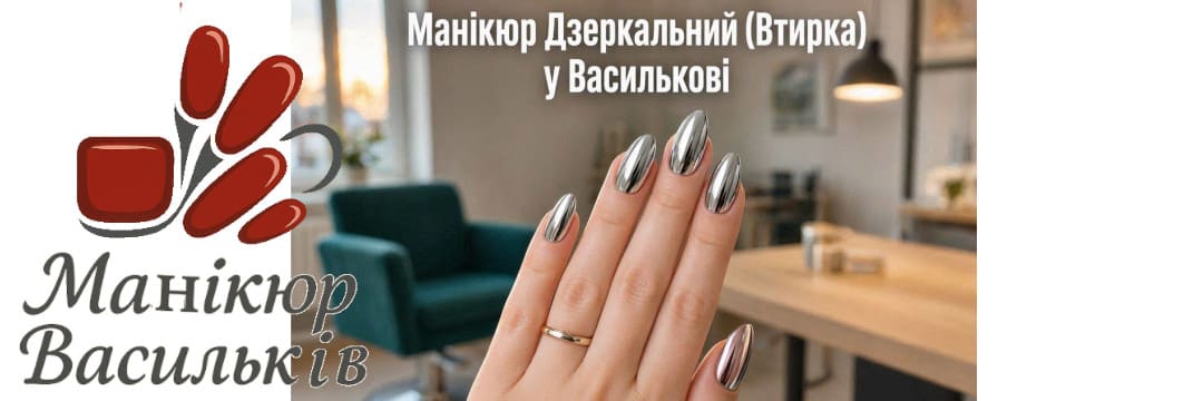 Дзеркальний манікюр втирка у Василькові
