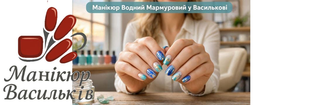 Мармуровий водний манікюр у Василькові